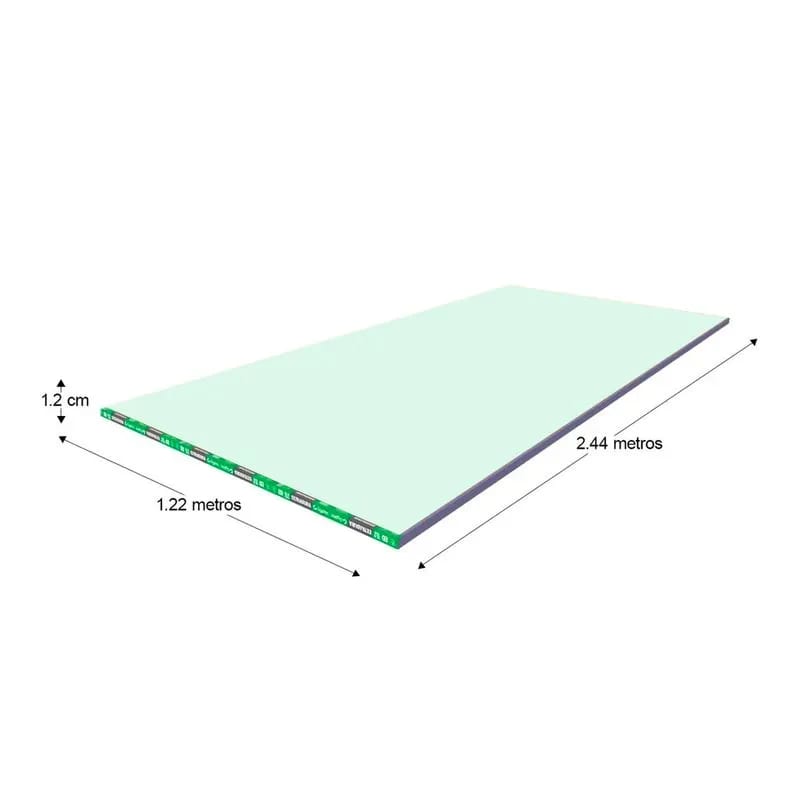 GYPSUM RH (RESISTENTE A LA HUMEDAD) 1.22X2.44X1/2`